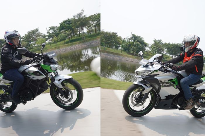 First Ride Kawasaki Ninja e-1 dan Z e-1, Ada Fitur E-Boost Bikin Nagih