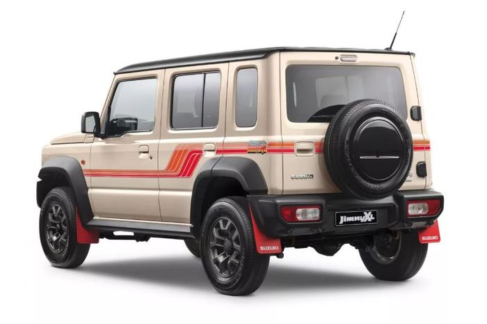 penampakan edisi spesial Suzuki Jimny 5 pintu bernama Heritage Edition yang memiliki aura retro