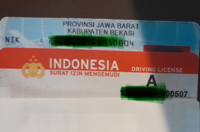 Ilustrasi : SIM dicabut jika kena penalti 2 kali dengan poin 18