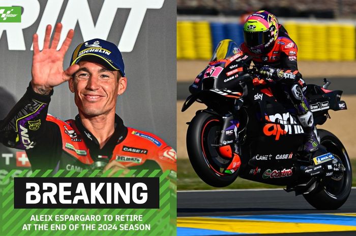 Aleix Espargaro pensiun dari MotoGP usai musim 2024 berakhir