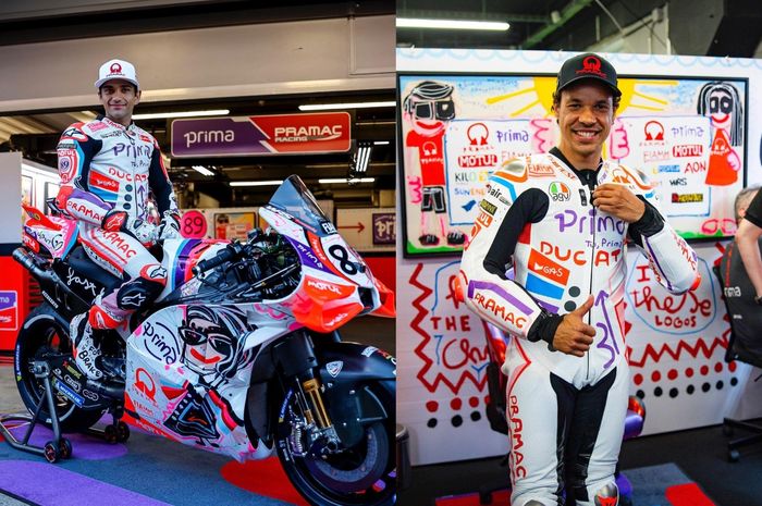Tim Pramac Racing memakai livery spesial MotoGP Catalunya 2024