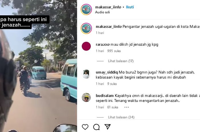 Iring-iringan pengantar jenazah buka jalur seenaknya di jalan