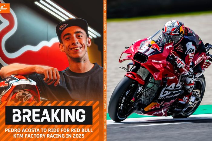 Pedro Acosta resmi bergabung dengan tim Red Bull KTM Factory Racing di MotoGP 2025