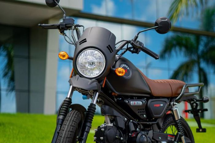 penampakan Shineray Worker Cross 100, mirip Honda Win 100 bergaya scrambler