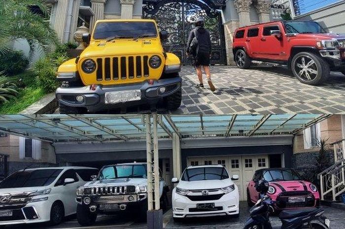 Ini deretan mobil mewah dan moge yang disita dari Rita Widyasari mantan Bupati Kutai Kartanegara (Kukar) 