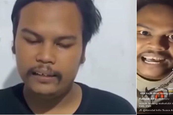 Teyeng Wakatobi, Konten kreator Pati, Jawa Tengah yang provokasi tewasnya bos rental mobil di desa Sumbersoko, Sukolilo, Pati bikin video klarifikasi