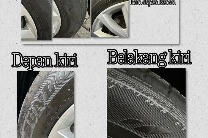 Dunlop Enasave bawaan Innova Zenix Pecah di beberapa bagian