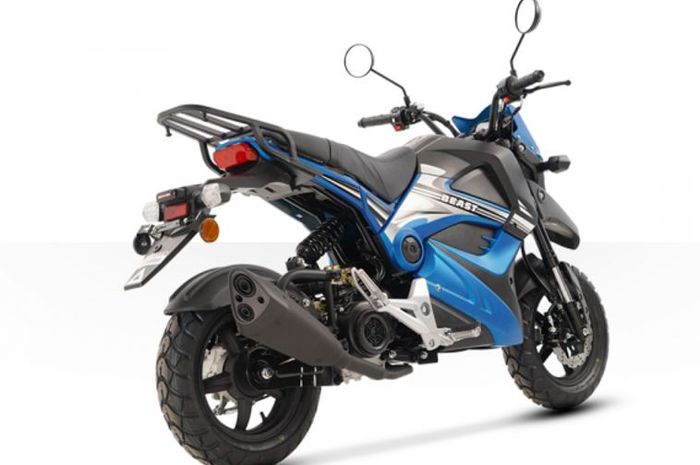 penampakan motor baru Beast 2025, skutik yang bentuknya mirip motor trail