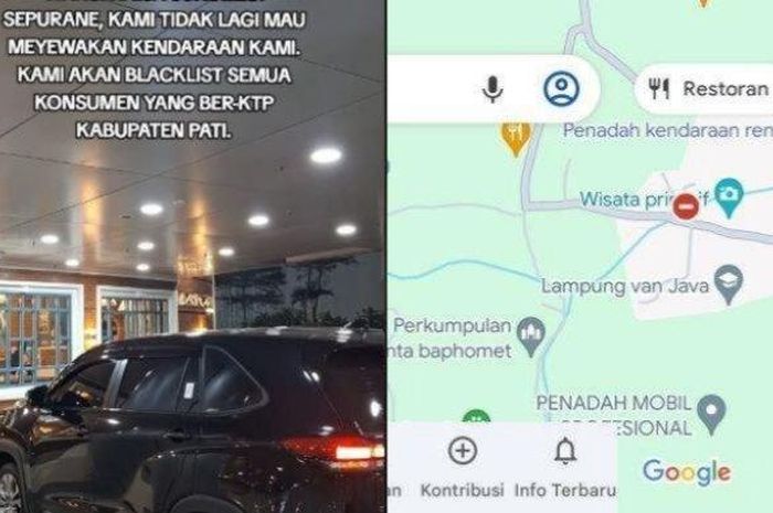 Unggahan video pemilik rental mobil di Surabaya, Jawa Timur blasklist penyewa asal Pati, Jawa Tengah