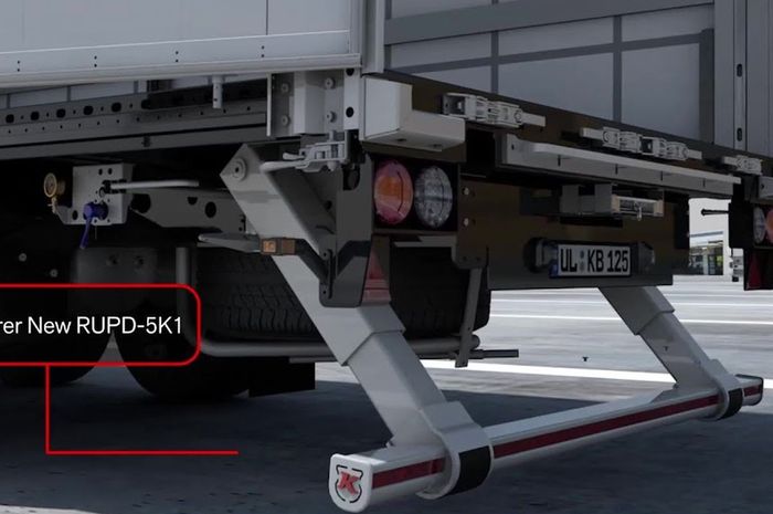 RUp pada bumper belakang truk