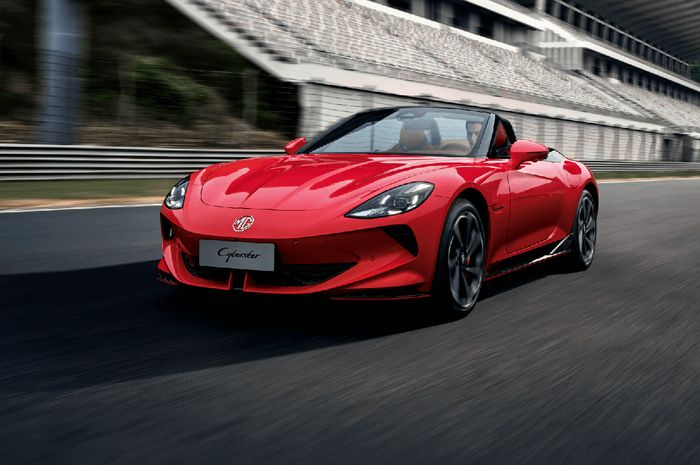 MG Cyberster tampil di GIIAS 2024.