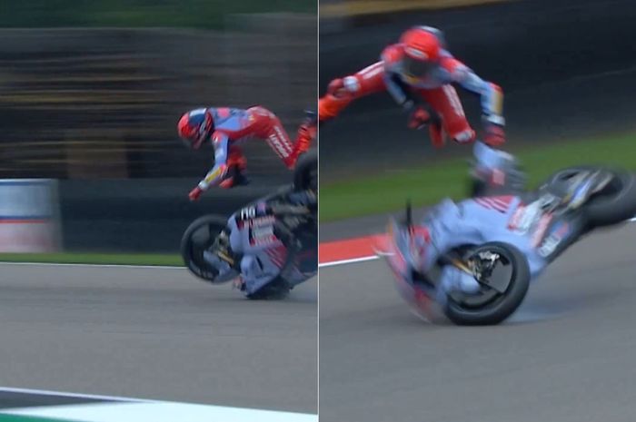 Marc Marquez crash, Maverick Vinales memimpin sesi practice MotoGP Jerman 2024