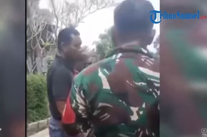 Viral anggota TNI usir Debt Collector