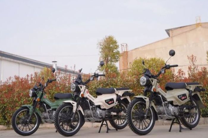 wujud Crosser 125, motor bebek trail baru yang lebih murah namun mirip Honda CT125