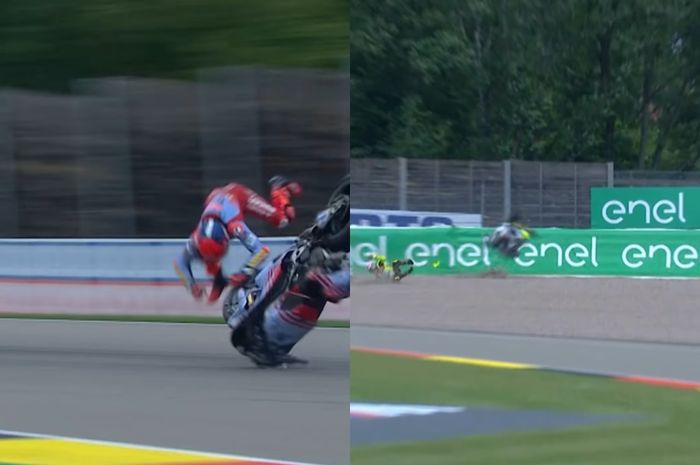 Kenapa banyak pembalap jatuh di tikungan ke kanan Sirkuit Sachsenring