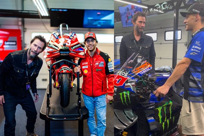 Keanu Reeves menonton MotoGP Jerman 2024