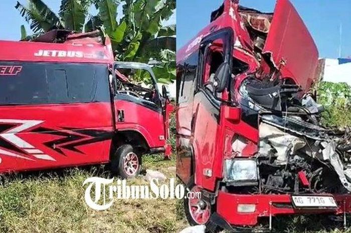 Kecelakaan maut Isuzu Elf di Tol Boyolali renggut 6 korban jiwa