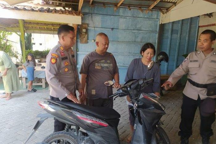 Honda Vario 125 yang sempat tertukar di pasar Blora Jawa Tengah