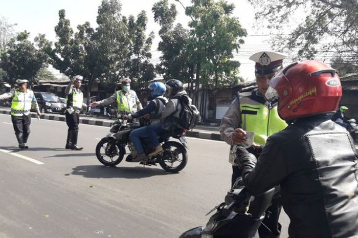 Ilustrasi razia Operasi Patuh Lodaya 2024 di Bandung, Jawa Barat