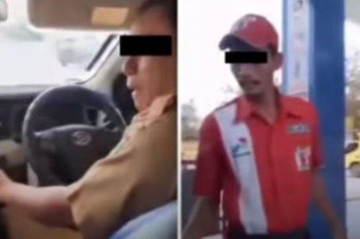 Viral video ASN berseragam dinas isi bensin Rp 10 ribu di SPBU. Klarifikasi ditolak mentah-mentah netizen karena ini