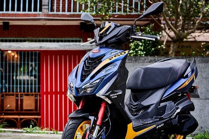 penampakan motor baru PGO TIG Champions Edition 2024, mirip hasil modifan gaya racing look