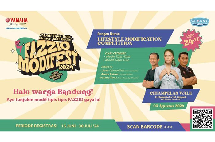 Fazzio Modifest 2024 perdana digelar di Bandung, Sabtu (3/8/2024).
