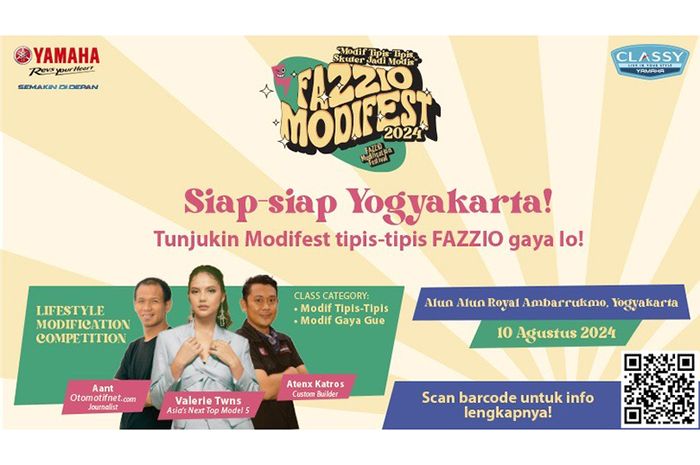 Fazzio Modifest 2024 siap meramaikan Yogyakarta, Sabtu 10 Agustus 2024.