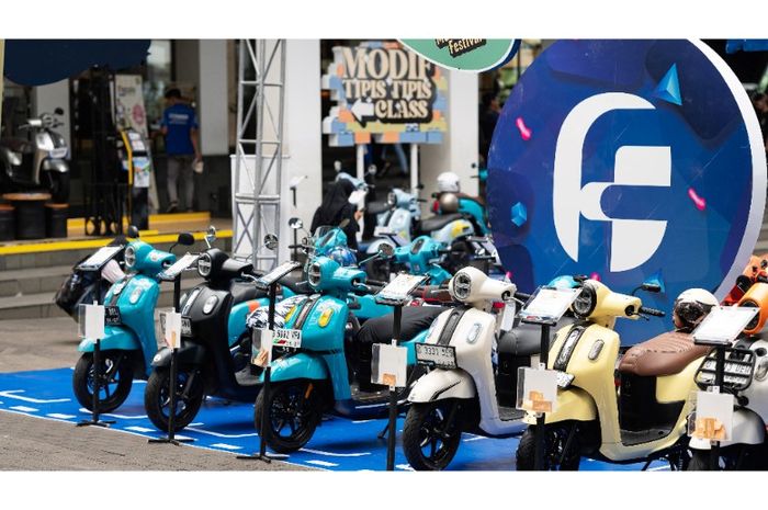 Deretan skutik hasil modifikasi di Fazzio Modifest 2024 Bandung.