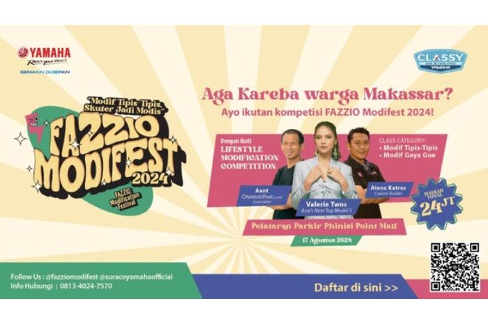 Fazzio Modifest 2024 akan menyapa Kota Makassar, Sabtu (17/8/2024).