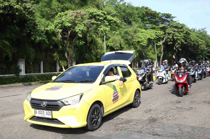 Agenda rolling thunder pada gelaran Daihatsu Kumpul Sahabat di Bekasi
