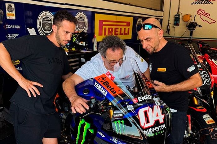 Andrea Dovizioso tes motor MotoGP lagi nih