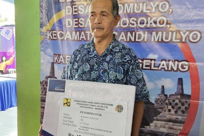 Widodo Guritno, penerima uang ganti rugi lahan terdampak tol Jogja-Bawen senilai Rp 17,6 miliar