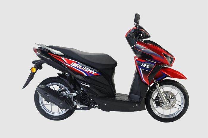 Kawasaki Brusky 125 warna merah
