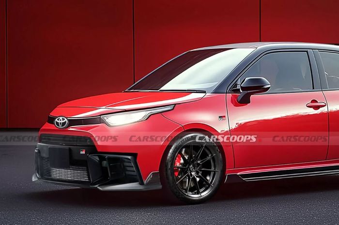 wujud renderan Toyota Starlet Reborn garapan Gazoo Racing