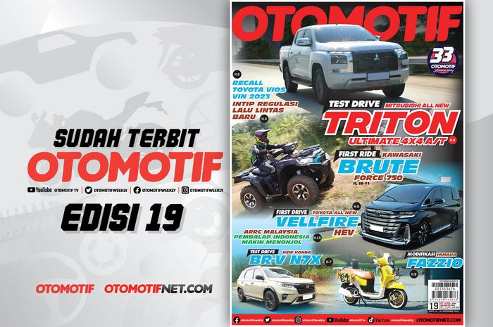 Tabloid OTOMOTIF edisi 19 sudah beredar, yang mengangkat berbagai informasi dan isu mobil dan motor