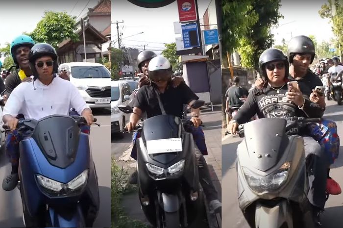 YouTuber IShowSpeed guncang Bali, pakai Yamaha NMAX gara-gara macet