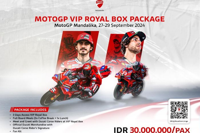 Ducati MotoGP VIP Royal Box di Mandalika 2024, nonton MotoGP ala sultan!