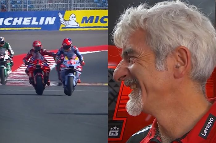 Gigi Dall'Igna semringah nonton aksi Pecco Bagnaia dan Marc Marquez di MotoGP Mandalika 2024