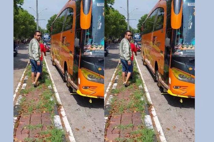 Konvoi bus telolet bikin resah warga bandung khususnya di sekitaran Komplek Bumi Adipura, Gedebage