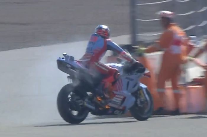 Ternyata motor Marc Marquez yang terbakar memang awalnya bukan disiapkan untuk balapan MotoGP Mandalika 2024