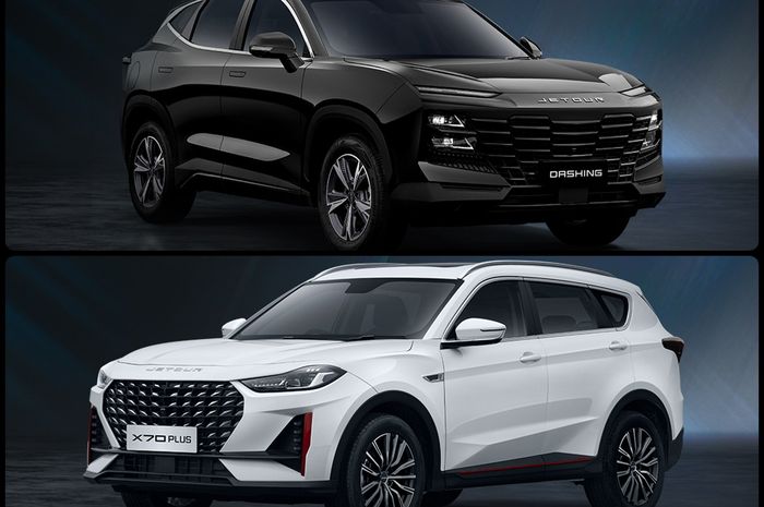 (Kolase foto) Jetour Dashing (atas) dan Jetour XL70 Plus 