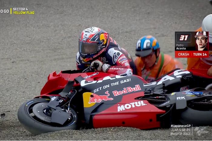 Crash di MotoGP Jepang 2024, Pedro Acosta jadi pembalap paling sering crash di MotoGP 2024
