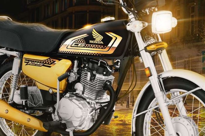 penampakan Honda CG125S Gold Edition, motor klasik yang masih dijual di Pakistan dengan harga cuma Rp 16,4 jutaan