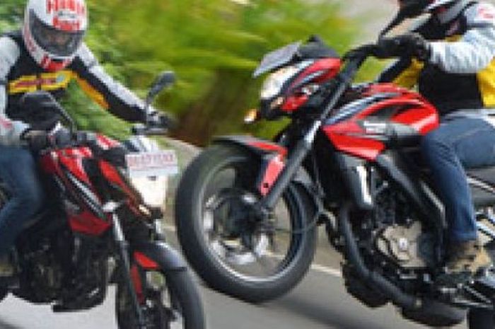 test ride kawasaki bajaj pulsar 200ns putaran atasnya galak