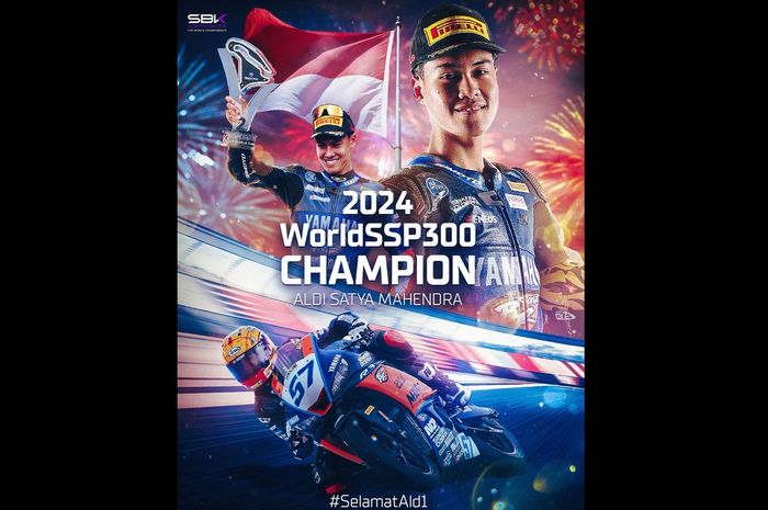 Aldi Satya Mahendra jadi juara dunia WorldSSP300 2024