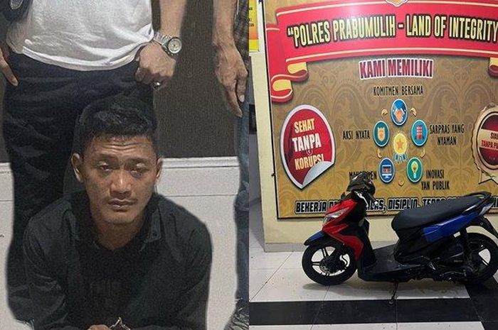 Irwansyah (26) pelaku pencurian Honda BeAT di Banyuasin lalu menjualnya ke Penukal Abab Lematang Ilir (Pali)