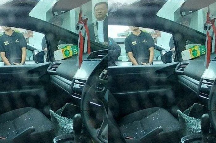 Honda Jazz kaca pecah, duit ratusan juta raib dalam 3 menit