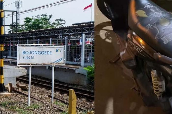 Honda BeAT yang dititipkan di parkiran dekat Stasiun Bojonggede Bogor hampir hilang, dipakai penjaga tanpa izin pemilik