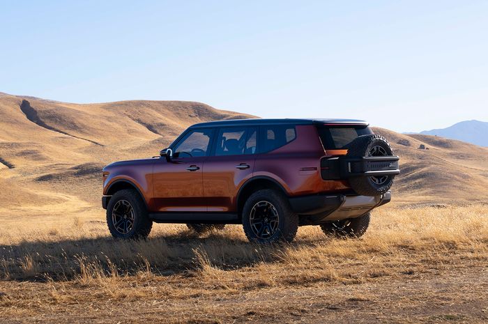 Eksterior Scout Traveler memiliki desain yang dibawa dari Scout asli.