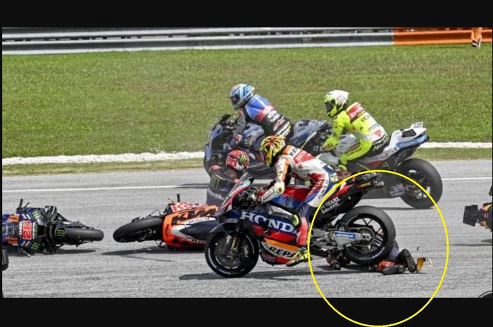 Joan Mir lindas kaki Jack Miller pada insiden lap pertama MotoGP Malaysia 2024